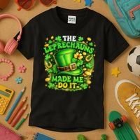 The Leprechauns Made Me Do It Kids T-Shirt thumb 3