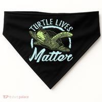 Turtle Lives Matter Save The Sea Turtles USA-Made Doggie Bandana thumb 0