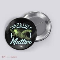 Turtle Lives Matter Save The Sea Turtles Button thumb 0