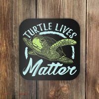 Turtle Lives Matter Save The Sea Turtles Coaster thumb 0