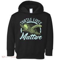 Turtle Lives Matter Save The Sea Turtles Toddler Hoodie thumb 0