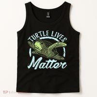 Turtle Lives Matter Save The Sea Turtles Tank Top thumb 2