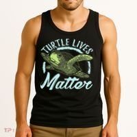 Turtle Lives Matter Save The Sea Turtles Tank Top thumb 3