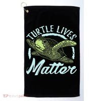 Turtle Lives Matter Save The Sea Turtles Golf Towel thumb 0