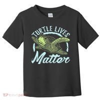 Turtle Lives Matter Save The Sea Turtles Toddler T-Shirt thumb 0