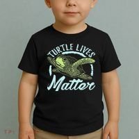 Turtle Lives Matter Save The Sea Turtles Toddler T-Shirt thumb 2