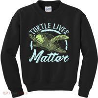 Turtle Lives Matter Save The Sea Turtles Kids Sweatshirt thumb 0