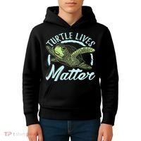 Turtle Lives Matter Save The Sea Turtles Kids Hoodie thumb 4