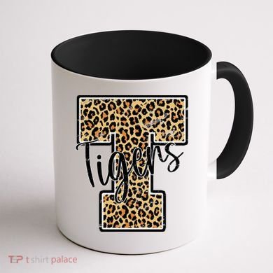 Tigers Leopard Mascot Coffee Mug back