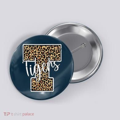 Tigers Leopard Mascot Button