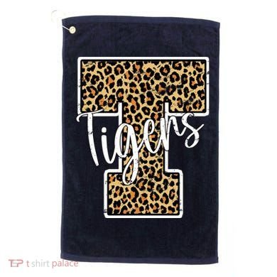 Tigers Leopard Mascot Golf Towel