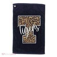 Tigers Leopard Mascot Golf Towel thumb 0