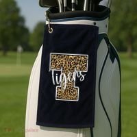 Tigers Leopard Mascot Golf Towel thumb 2