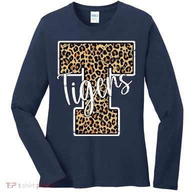 Tigers Leopard Mascot Women's Long Sleeve Shirt