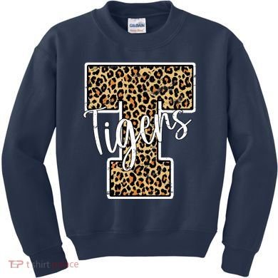 Tigers Leopard Mascot Kids Sweatshirt