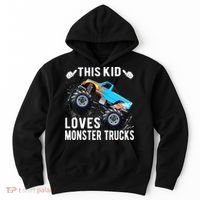 This Loves Monster Trucks Boys And Girls Gift Hoodie thumb 0