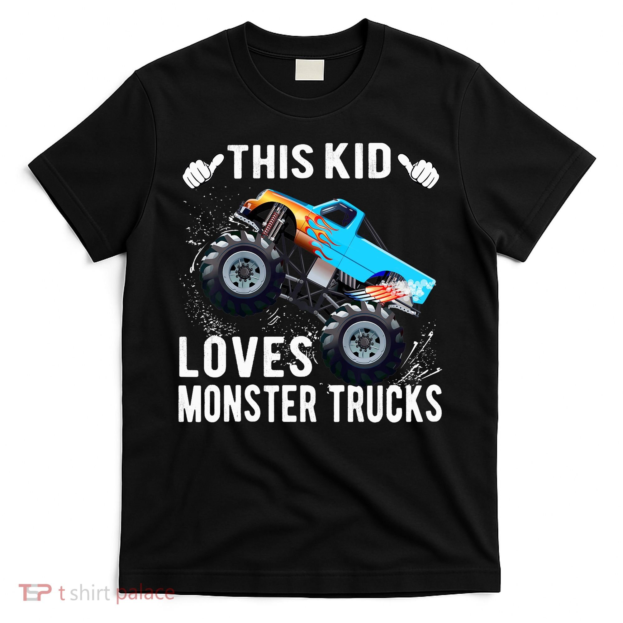This Loves Monster Trucks Boys And Girls Gift T-Shirt