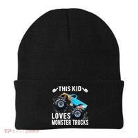 This Loves Monster Trucks Boys And Girls Gift Beanie thumb 0
