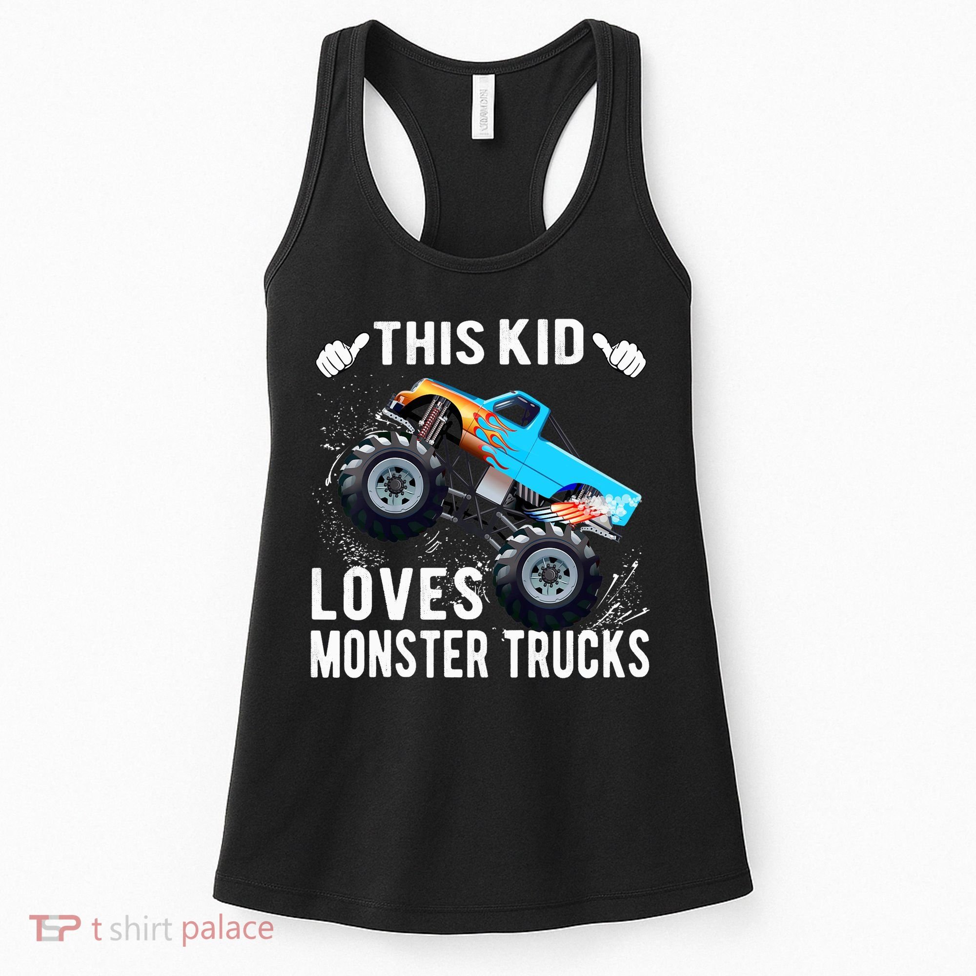 This Loves Monster Trucks Boys And Girls Gift Women's Tank Top