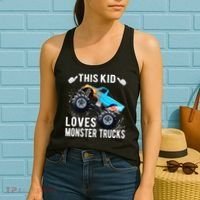 This Loves Monster Trucks Boys And Girls Gift Women's Tank Top thumb 2