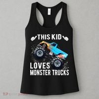 This Loves Monster Trucks Boys And Girls Gift Women's Tank Top thumb 3