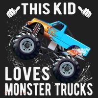 This Loves Monster Trucks Boys And Girls Gift Hat thumb 2