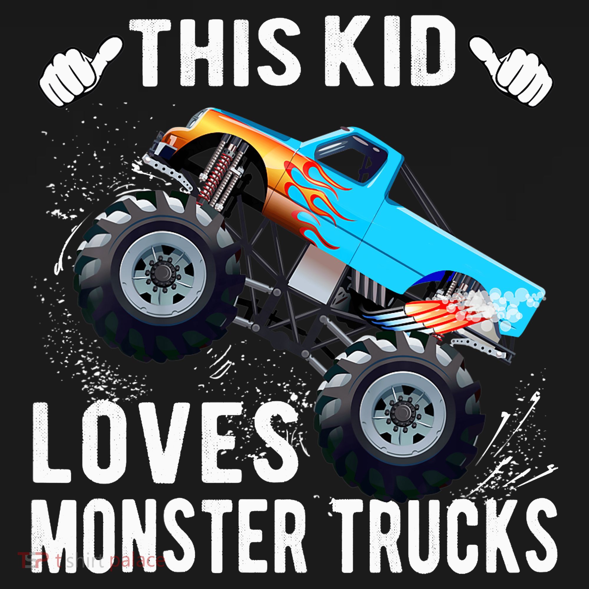 This Loves Monster Trucks Boys And Girls Gift Women's Long Sleeve Shirt