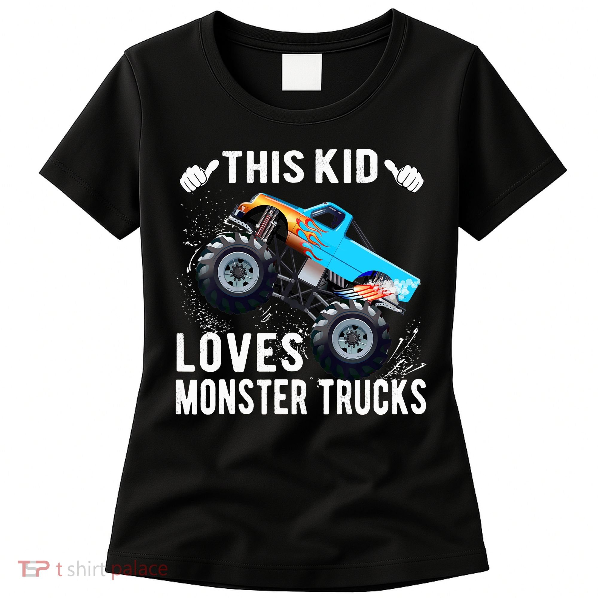This Loves Monster Trucks Boys And Girls Gift Women's T-Shirt