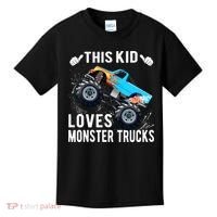 This Loves Monster Trucks Boys And Girls Gift Kids T-Shirt thumb 0
