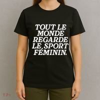 Tout Le Monde Regarde Le Sport Feminin Women’S Sports T-Shirt thumb 4