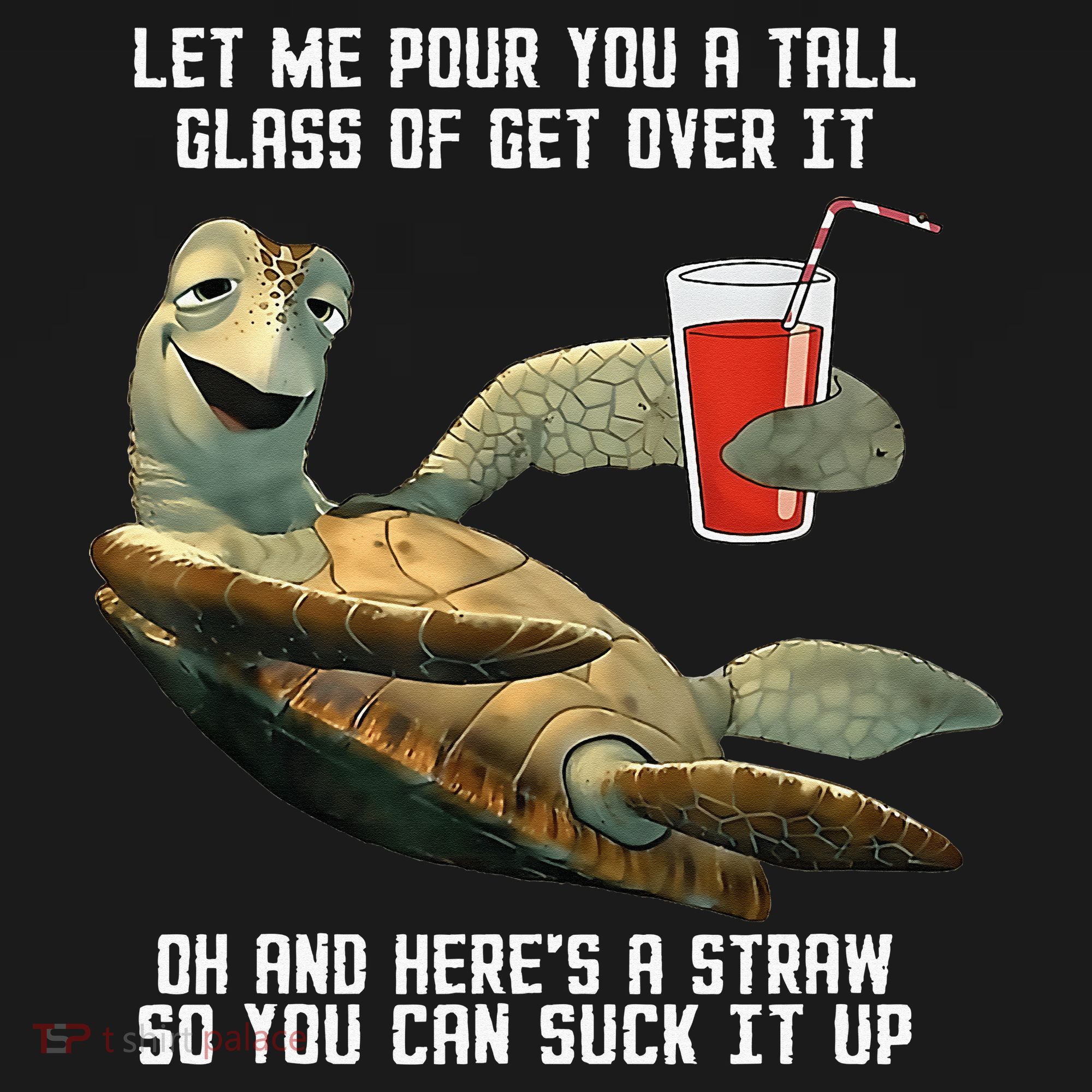 Turtle Let Me Pour You A Tall Glass Of Get Over It Oh Women's Hoodie
