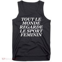 Tout Le Monde Regarde Le Sport Feminin Tank Top thumb 0