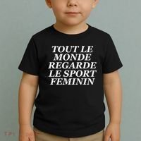 Tout Le Monde Regarde Le Sport Feminin Toddler T-Shirt thumb 2
