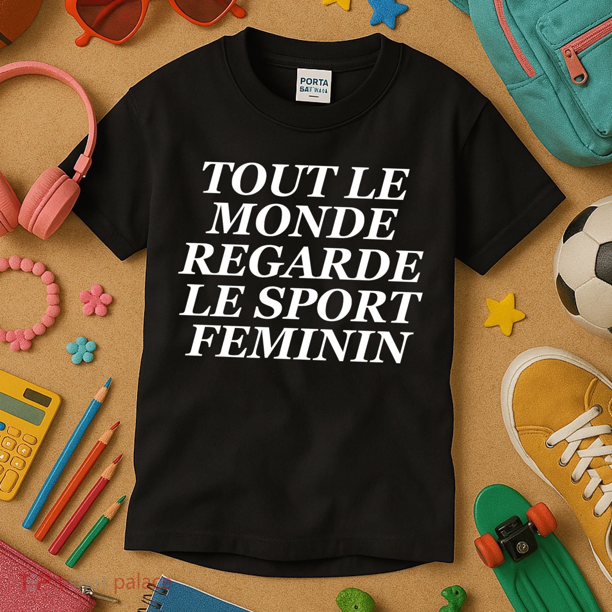 Tout Le Monde Regarde Le Sport Feminin Kids T-Shirt