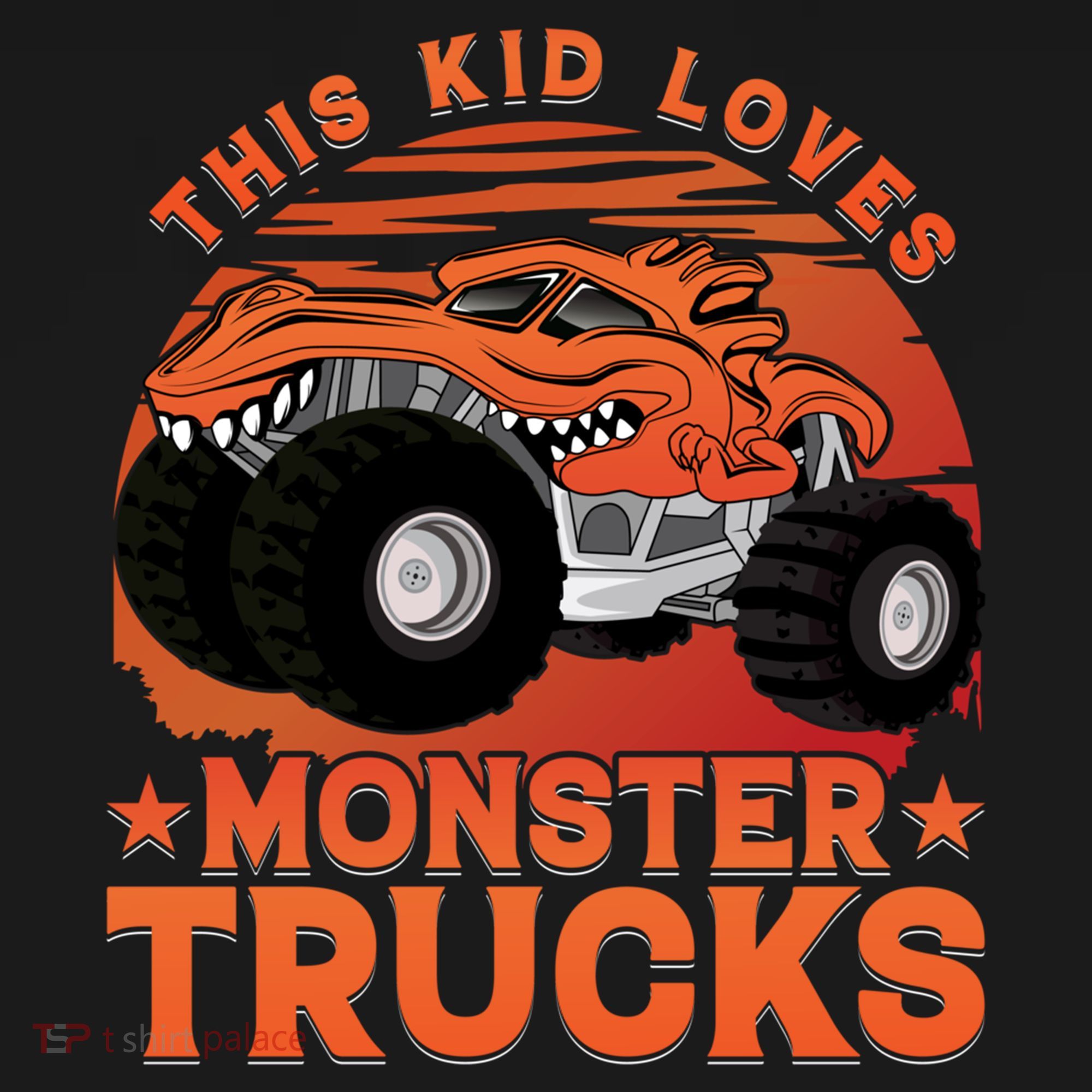 This Loves Monster Trucks Cute Gift Doggie Tank