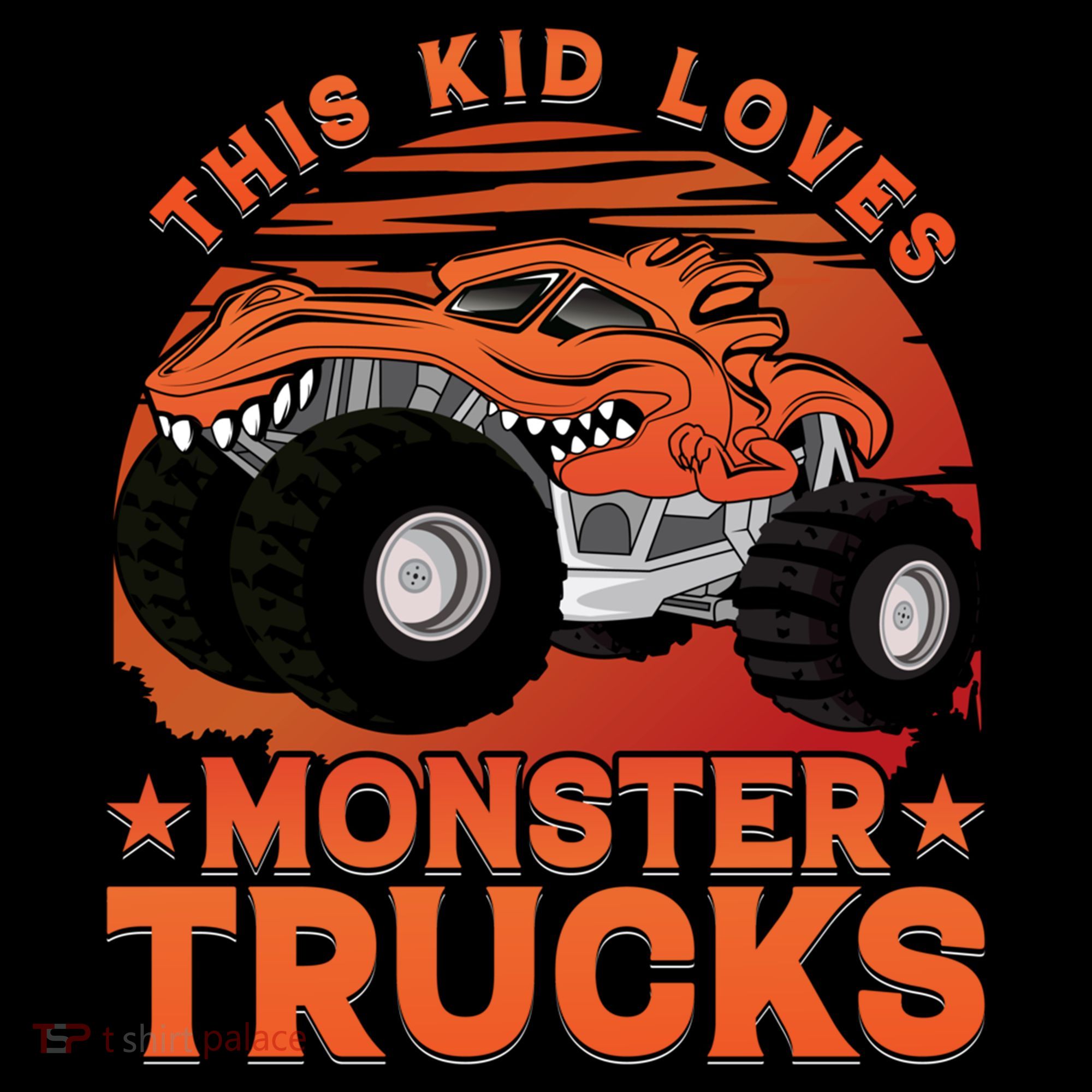 This Loves Monster Trucks Cute Gift Women's Hoodie