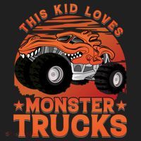 This Loves Monster Trucks Cute Gift Hat thumb 2