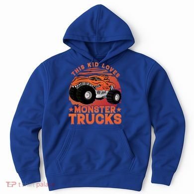 This Loves Monster Trucks Cute Gift Hoodie