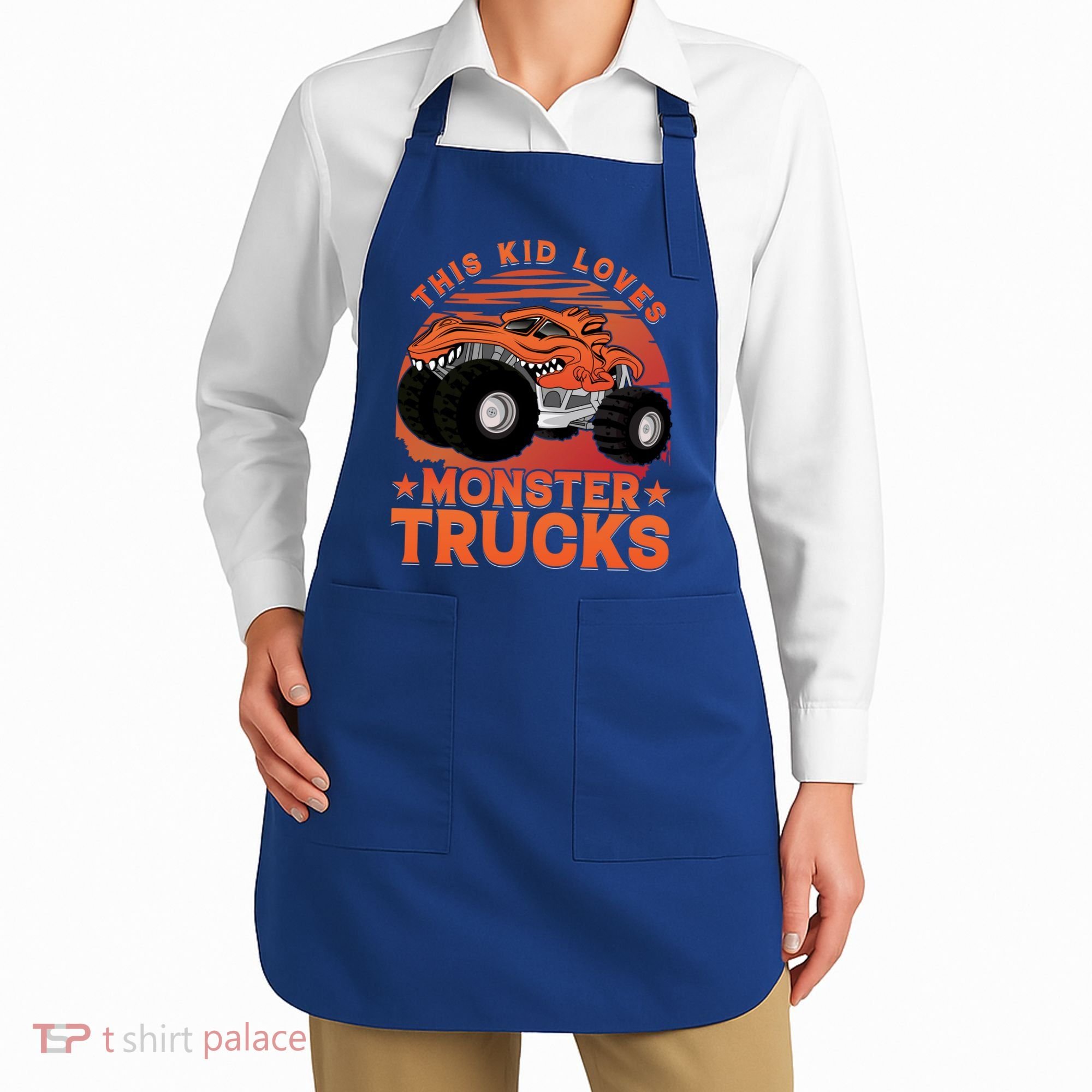 This Loves Monster Trucks Cute Gift Apron