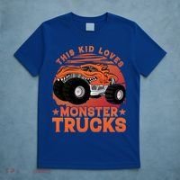 This Loves Monster Trucks Cute Gift T-Shirt thumb 5