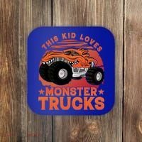 This Loves Monster Trucks Cute Gift Coaster thumb 0