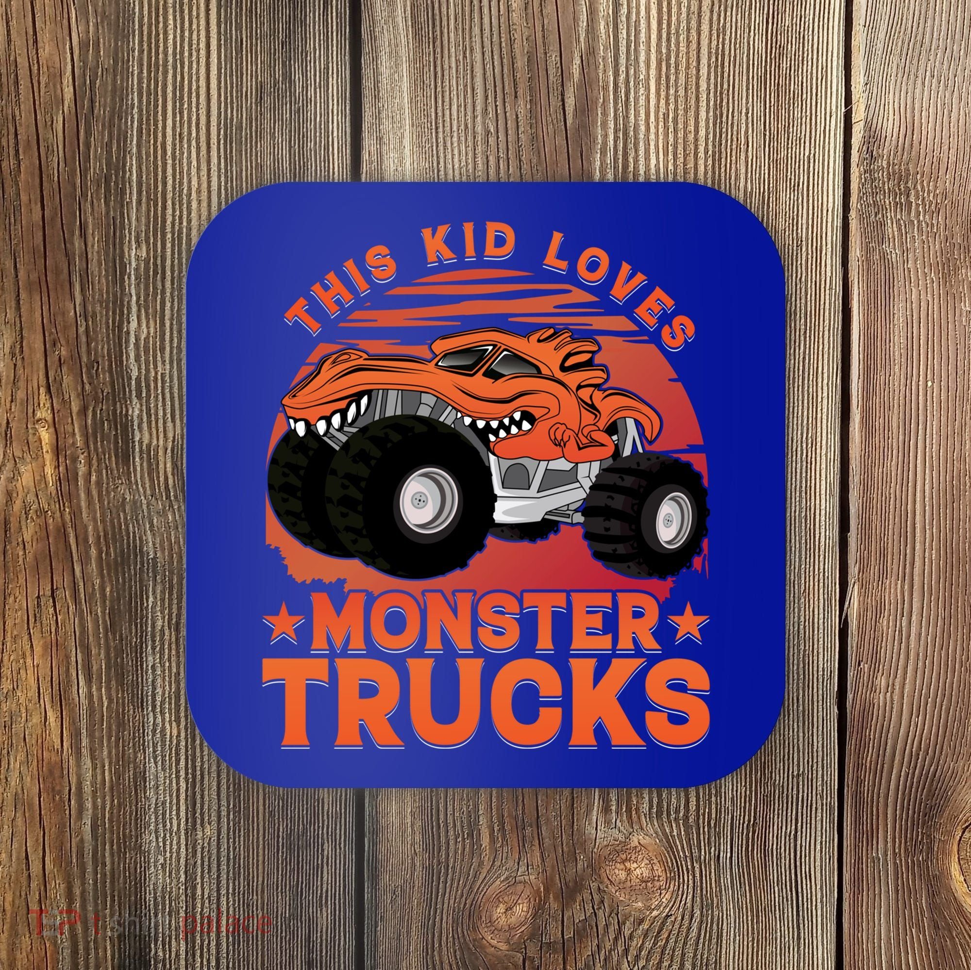 This Loves Monster Trucks Cute Gift Coaster