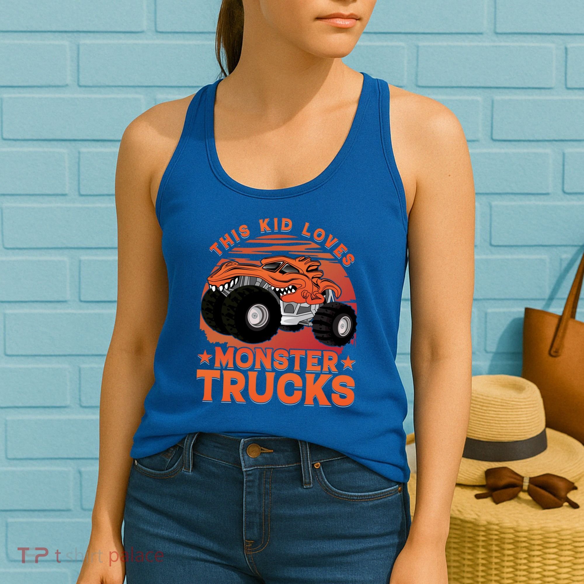 This Loves Monster Trucks Cute Gift Women's Tank Top