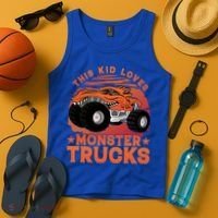 This Loves Monster Trucks Cute Gift Tank Top thumb 4