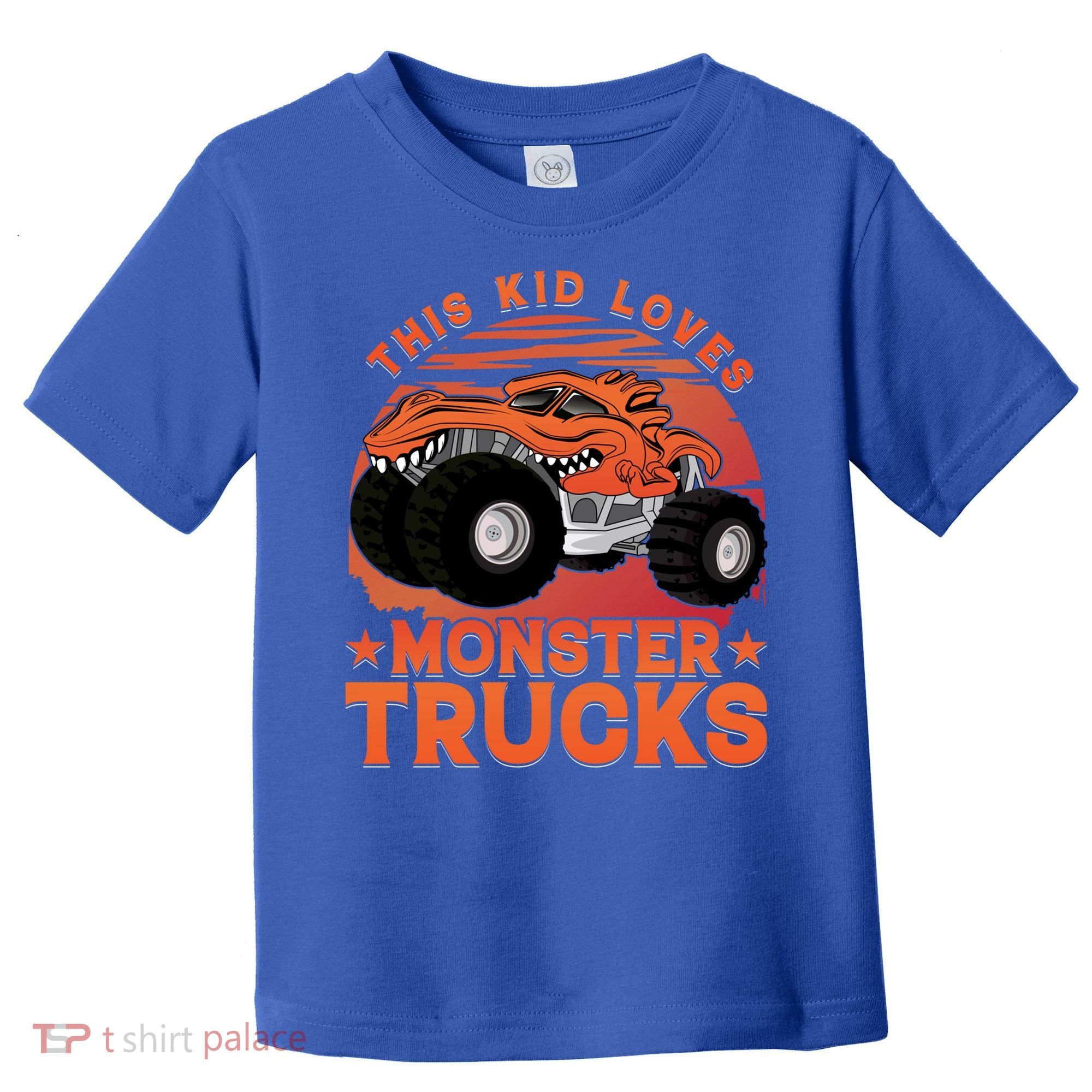 This Loves Monster Trucks Cute Gift Toddler T-Shirt