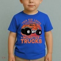 This Loves Monster Trucks Cute Gift Toddler T-Shirt thumb 2