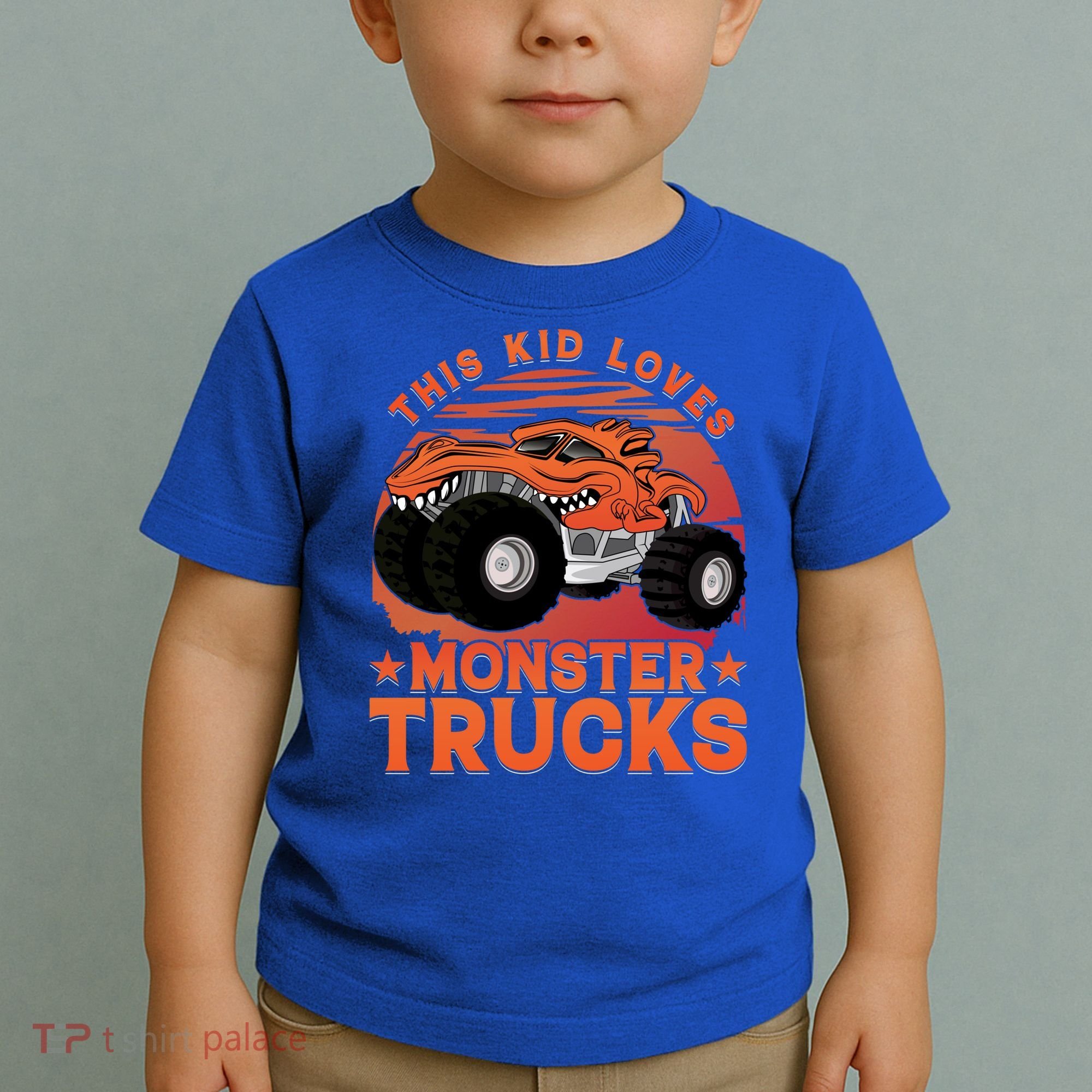 This Loves Monster Trucks Cute Gift Toddler T-Shirt