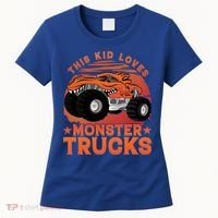 This Loves Monster Trucks Cute Gift Women's T-Shirt thumb 0