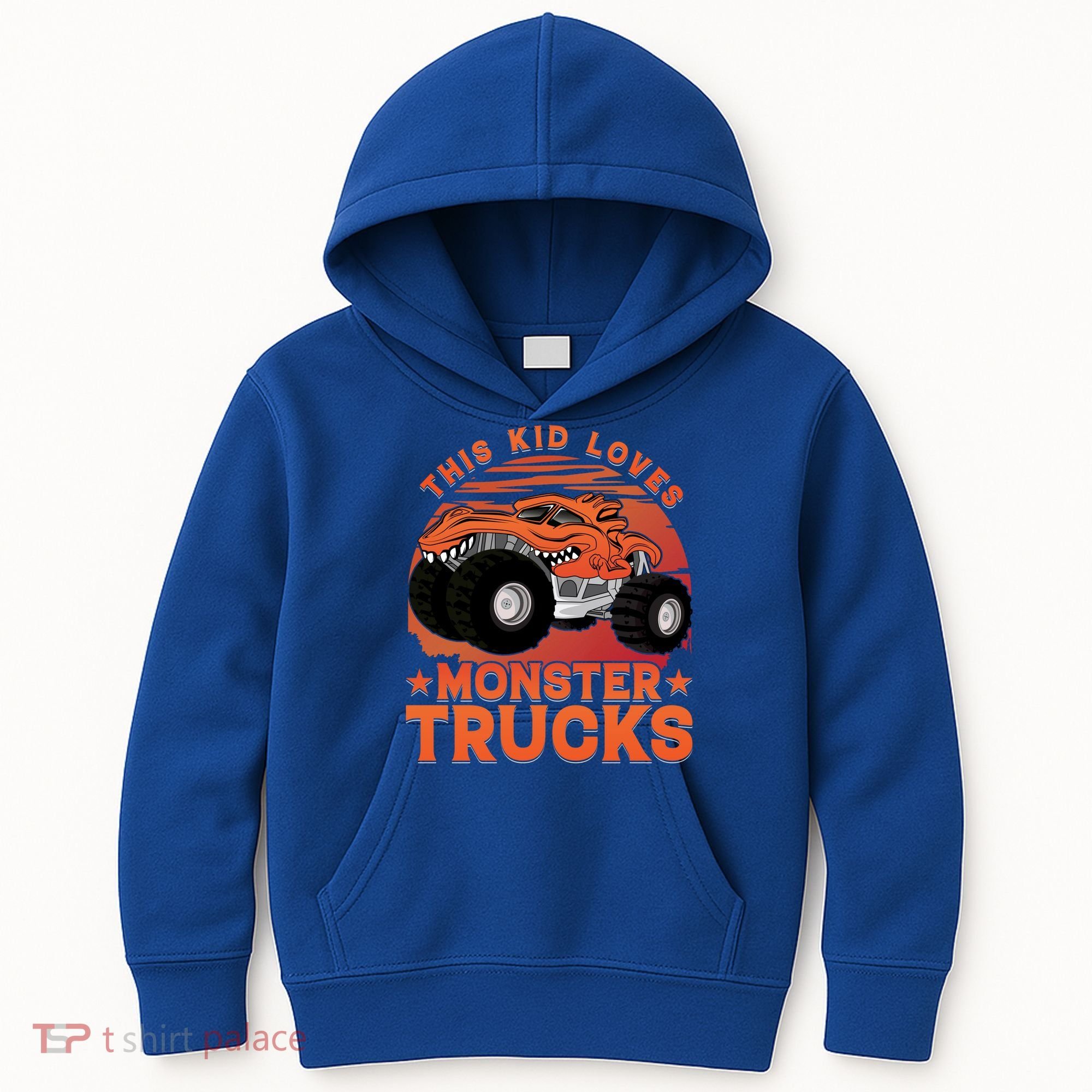 This Loves Monster Trucks Cute Gift Kids Hoodie