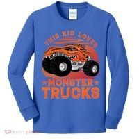 This Loves Monster Trucks Cute Gift Kids Long Sleeve Shirt thumb 0
